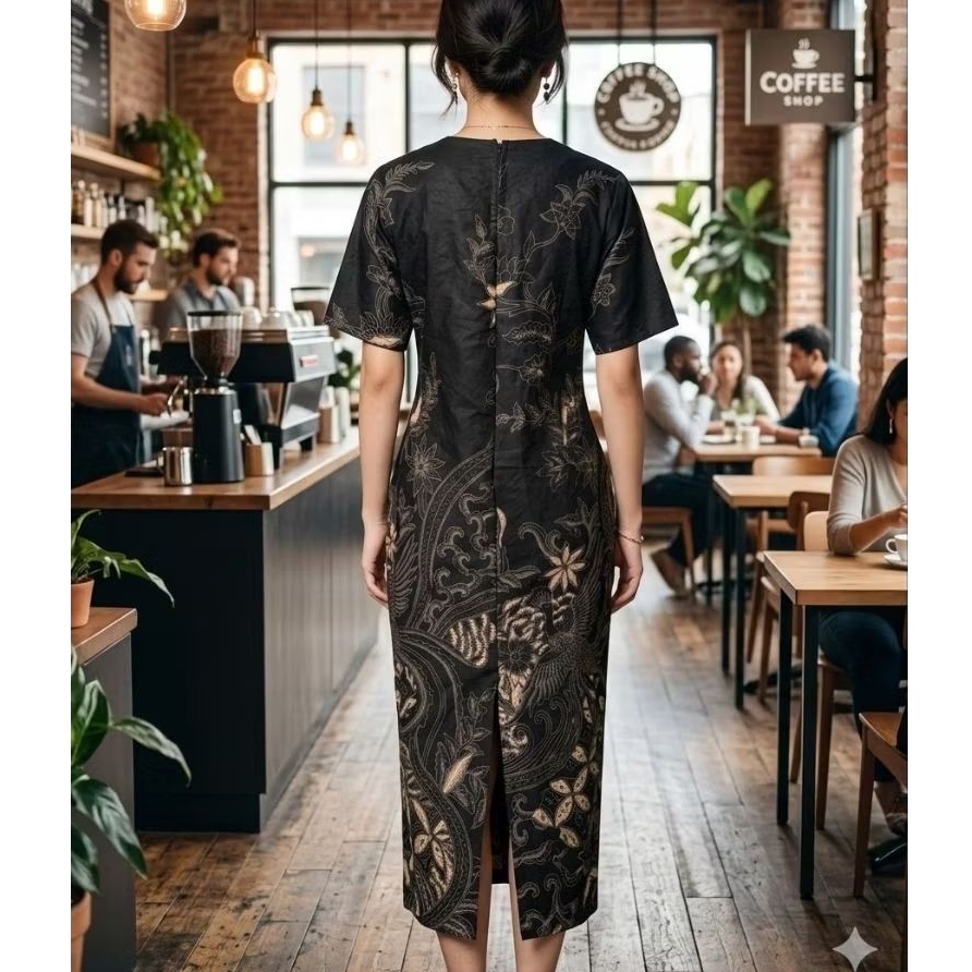 Batik Couple Motif Seling Hitam Atasan Batik 3
