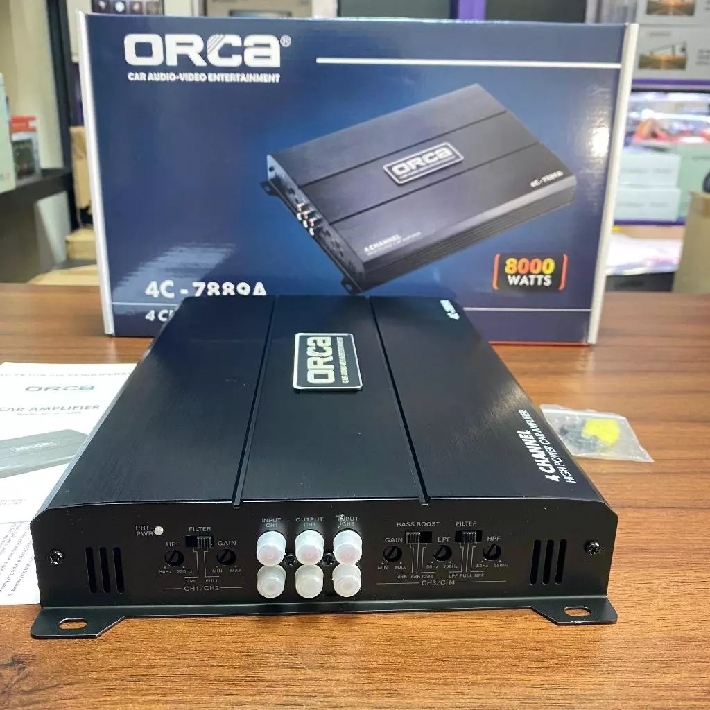 Jual Power Amplifier ORCA 4C 7998 A 4 Channel / Power Audio Mobil Orca ...