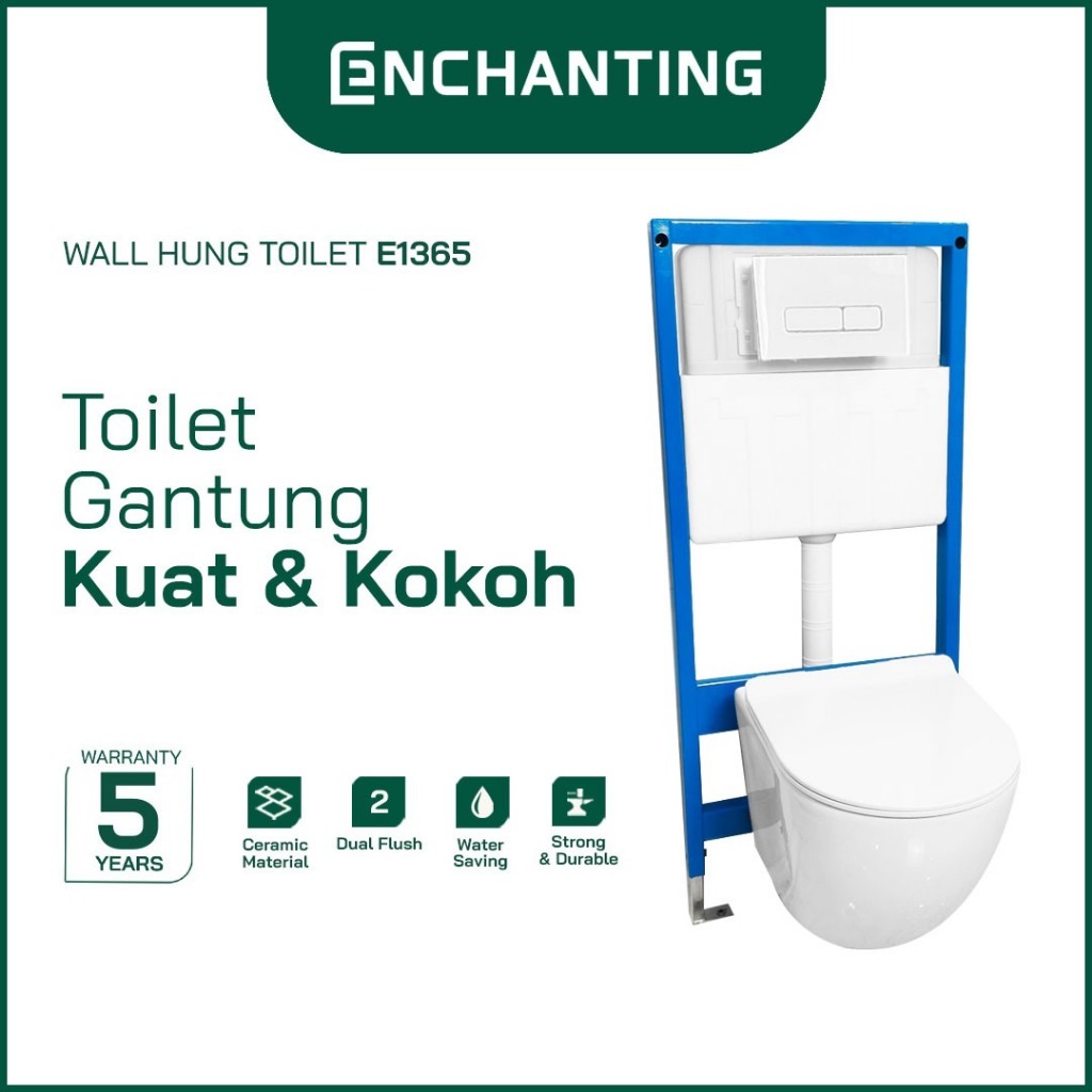 Wall Hung Toilet / Kloset Duduk Gantung Europe Enchanting E1365