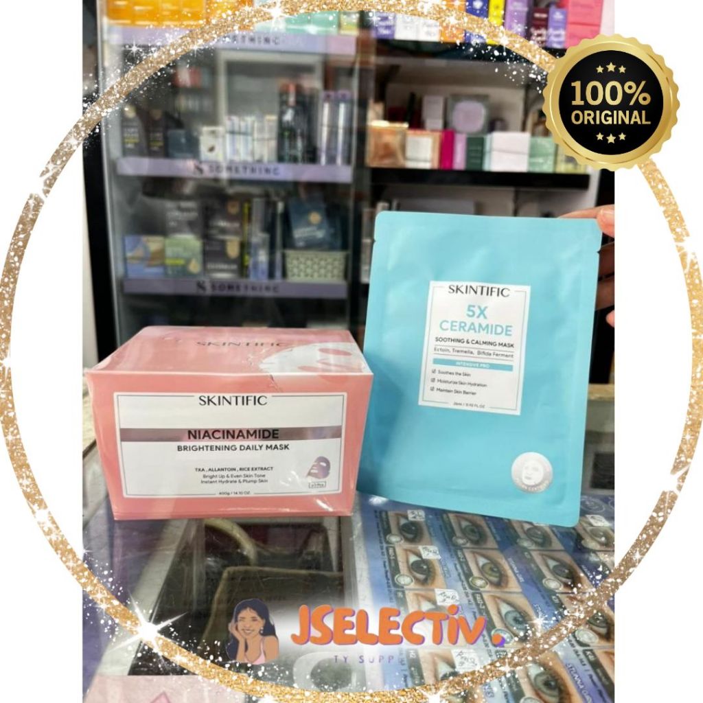 SKINTIFIC SHEET MASK - SERIES LENGKAP // JSELECTIV X JHON KOSMETIK // Masker Wajah Tisu SKINTIFIC - ORI️ BPOM COD