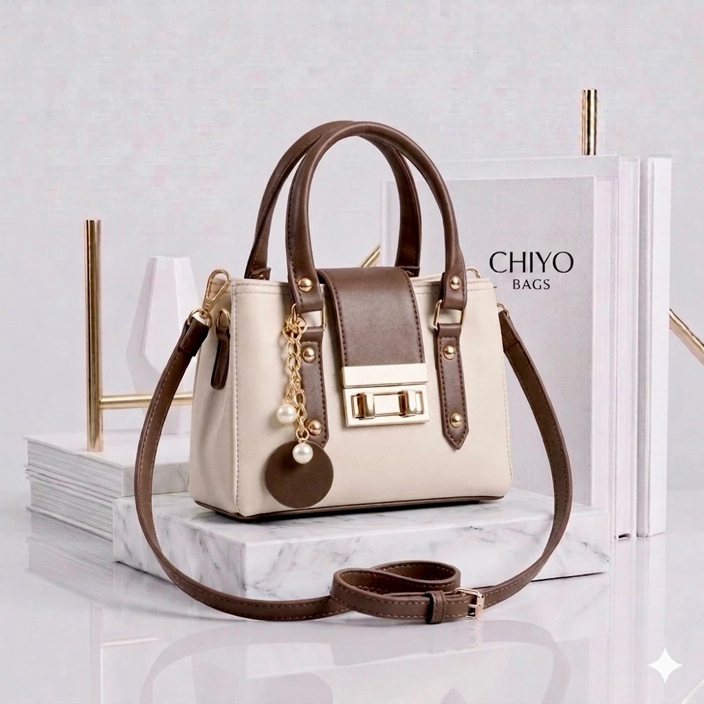 AMENA CHIYO BAGS Tas selempang bahu dan tenteng wanita ukuran mini dua ruangan model terbaru dan kekinian muat handphone dompet lipat kosmetik dll