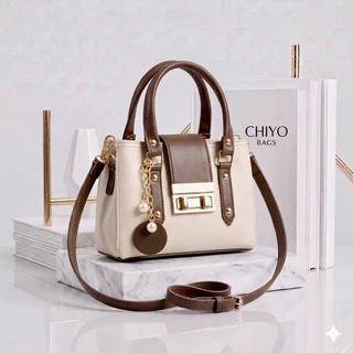 AMENA CHIYO BAGS Tas selempang bahu dan tenteng wanita ukuran mini dua ruangan model terbaru dan kekinian muat handphone dompet lipat kosmetik dll
