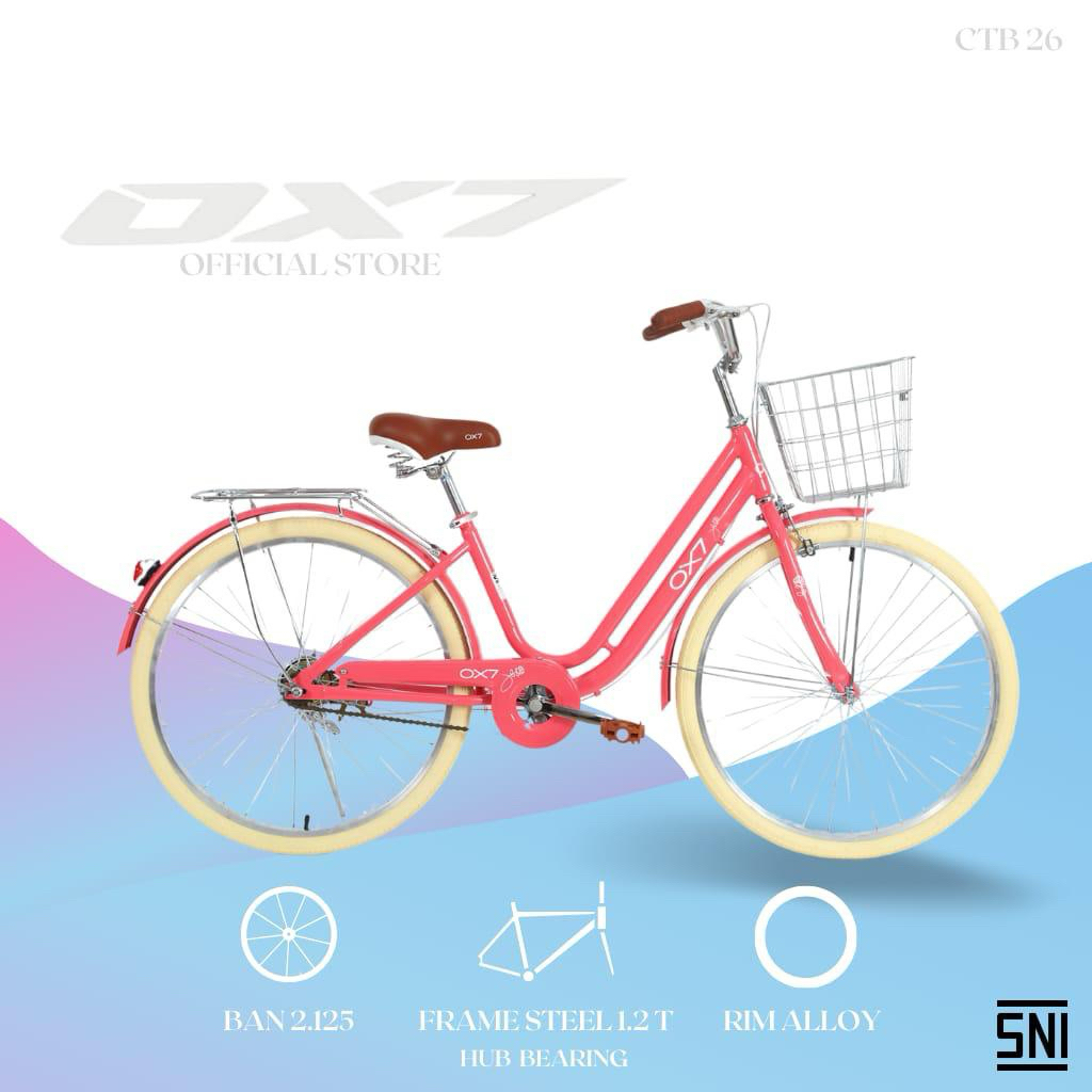 Jual OX7 Sepeda Perempuan Dewasa Citybike Ukuran 26 inch | Shopee Indonesia
