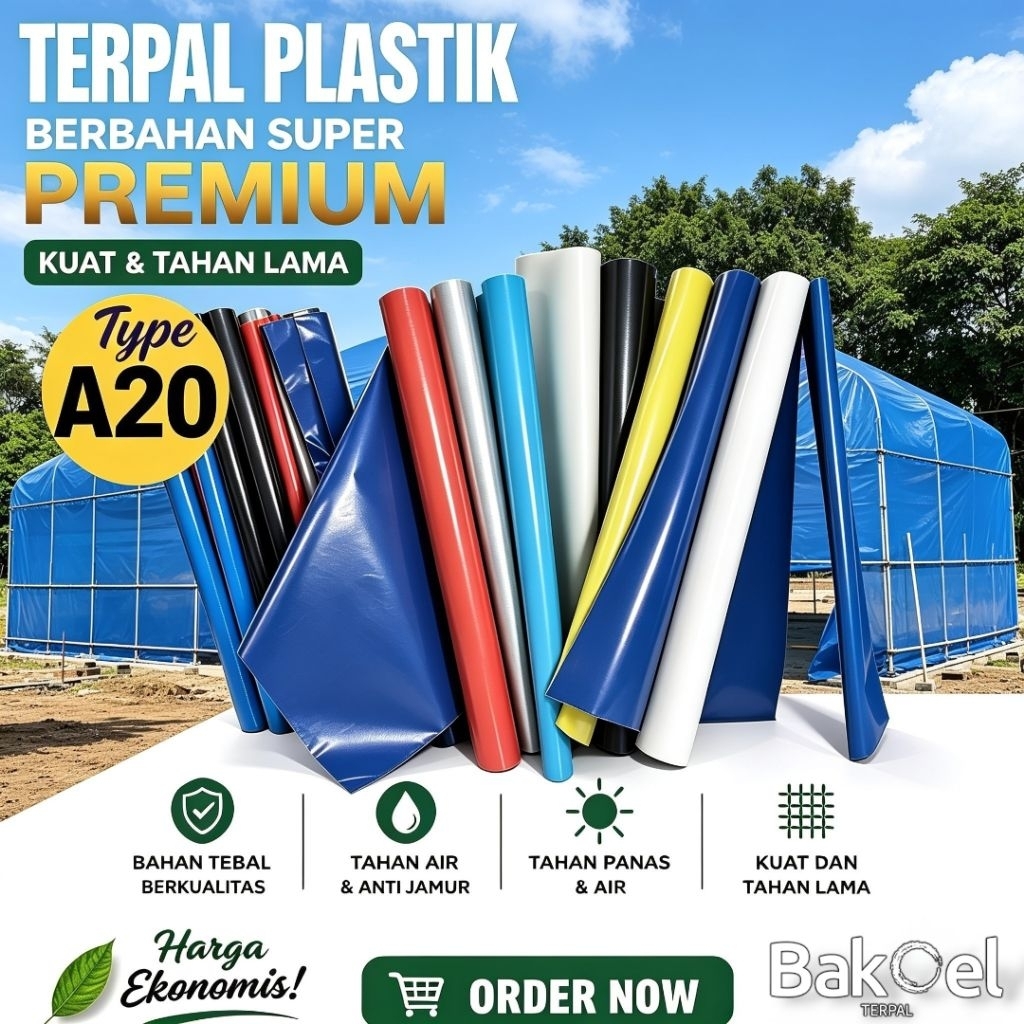Jual terpal plastik A20 ukuran bebas/custom(harga per meter) | Shopee ...