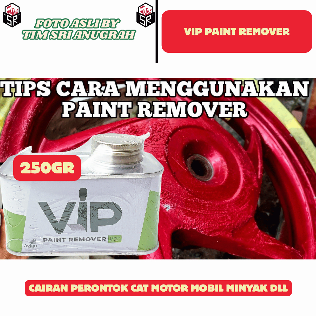 Jual VIP Paint Remover Soda Api Cair Perontok Cat 250cc | Shopee Indonesia