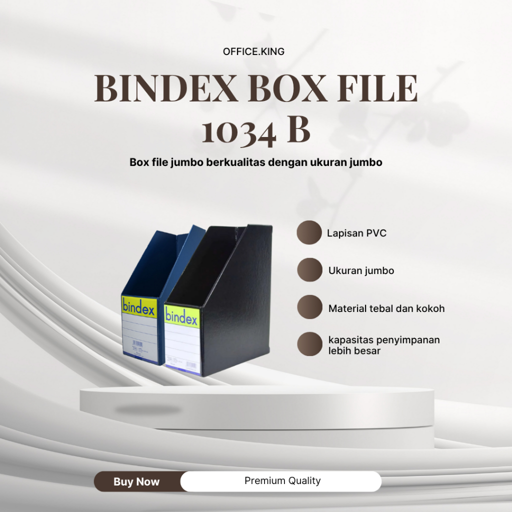 Jual BINDEX Box File Magazine 1034B (11.5cm) (Warna Hitam dan Biru ...