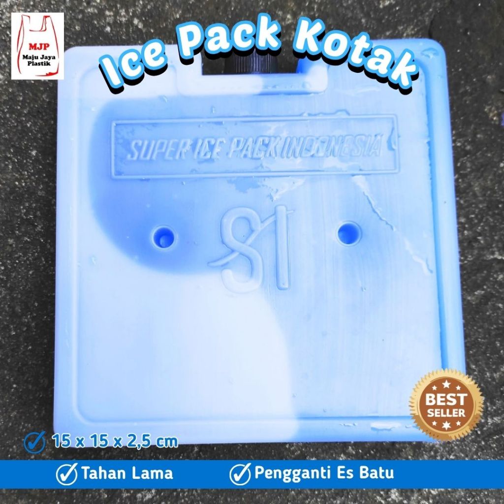 Jual Ice Pack Kotak 15x15x2,5 – Blue Ice Gel Pack Dry Ice Thermafreeze ...