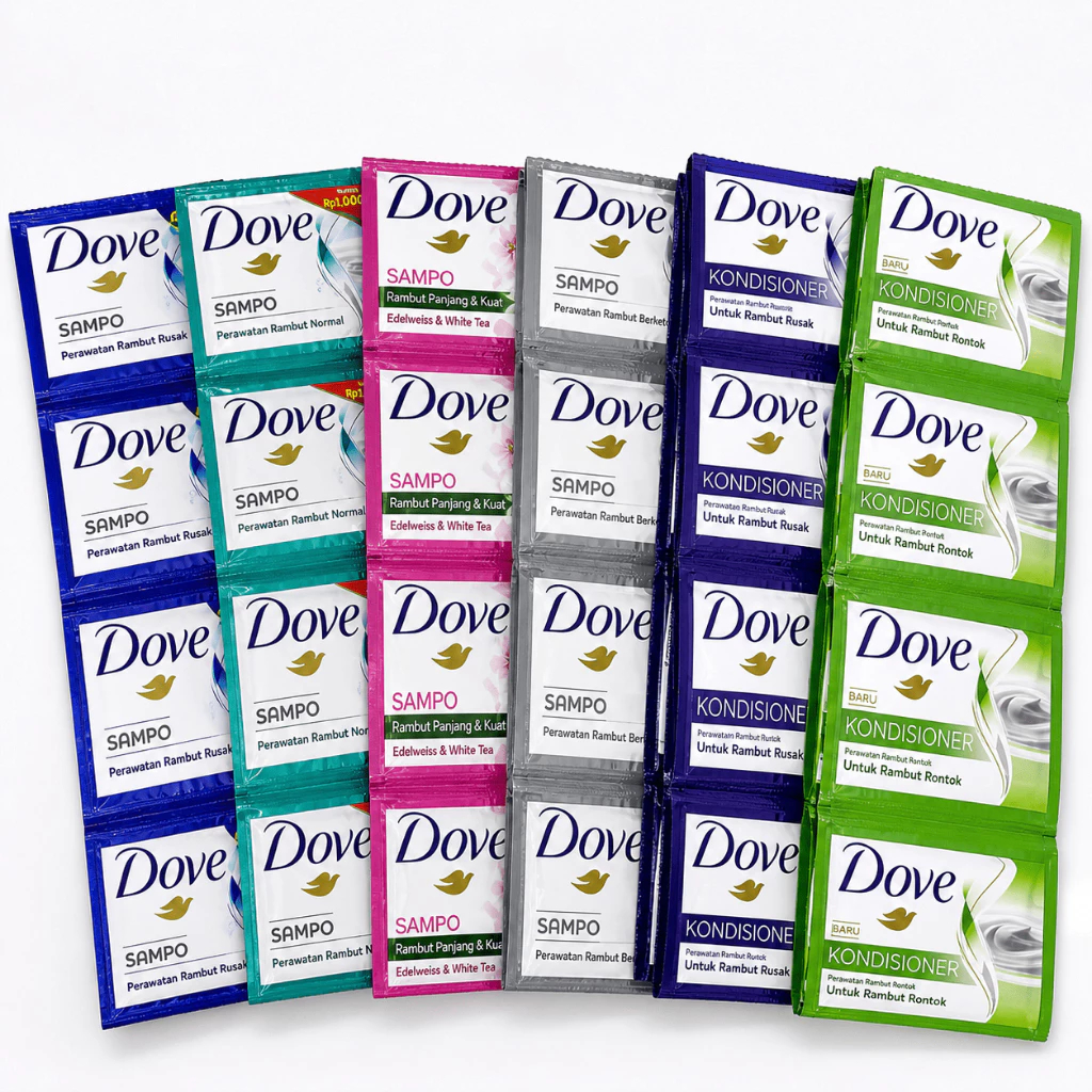Jual DOVE Shampoo 10 ml 1 Renteng Isi 12 Sachet / Shampoo Dove Sachet ...
