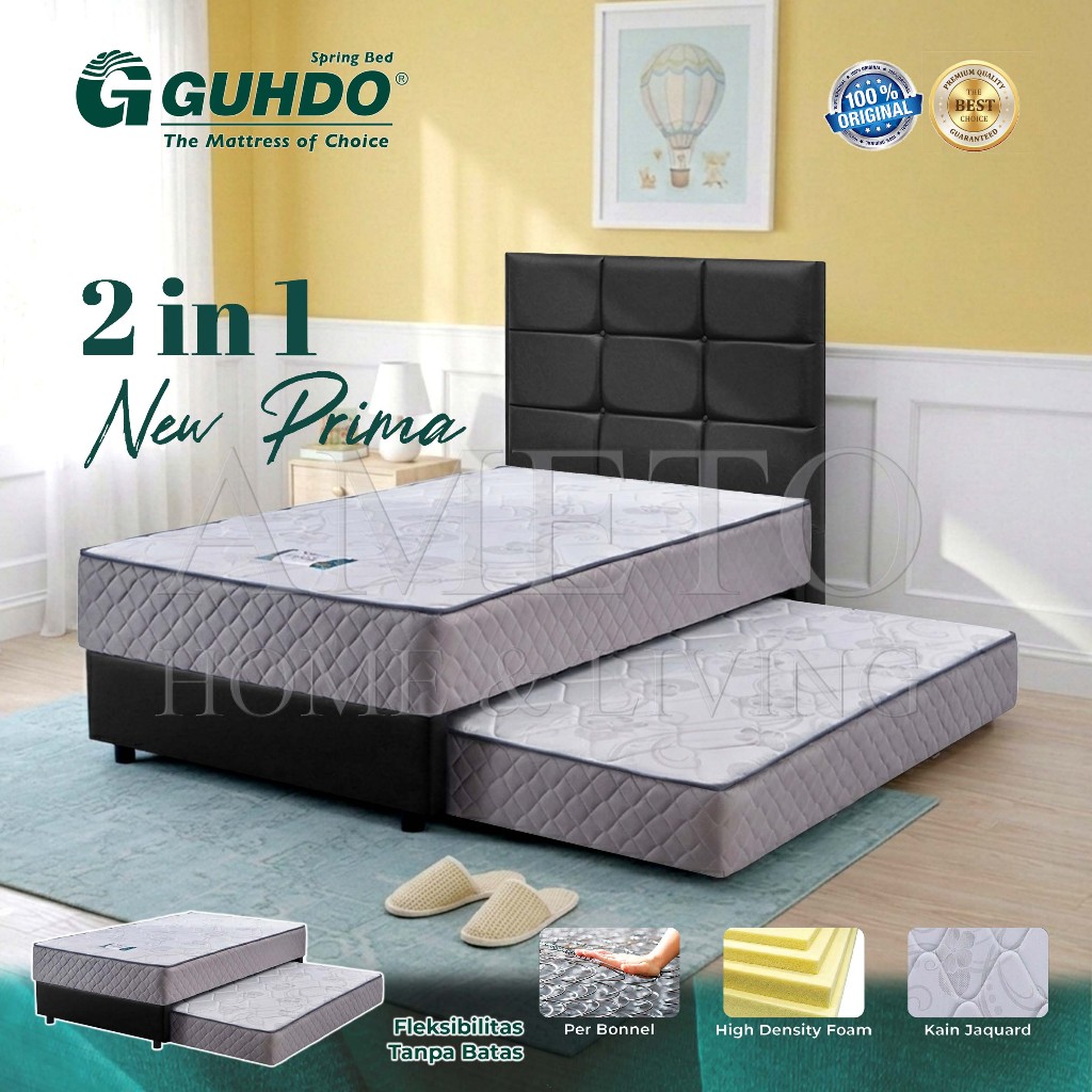 Jual Guhdo Springbed 2 in 1 New Prima 90 100 120 140 160 180 x 200 HB ...