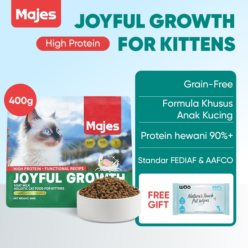 Jual Majes Makanan Kucing Kering High Protein Growth Care Rasa Susu ...