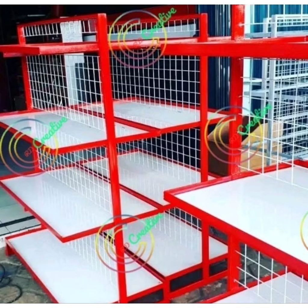 Jual rak gondola 2sisi rak minimarket murah | Shopee Indonesia
