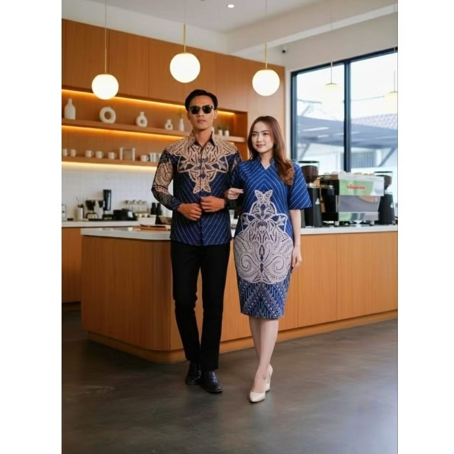 Batik Couple Motif Sinze Modern Atasan Batik