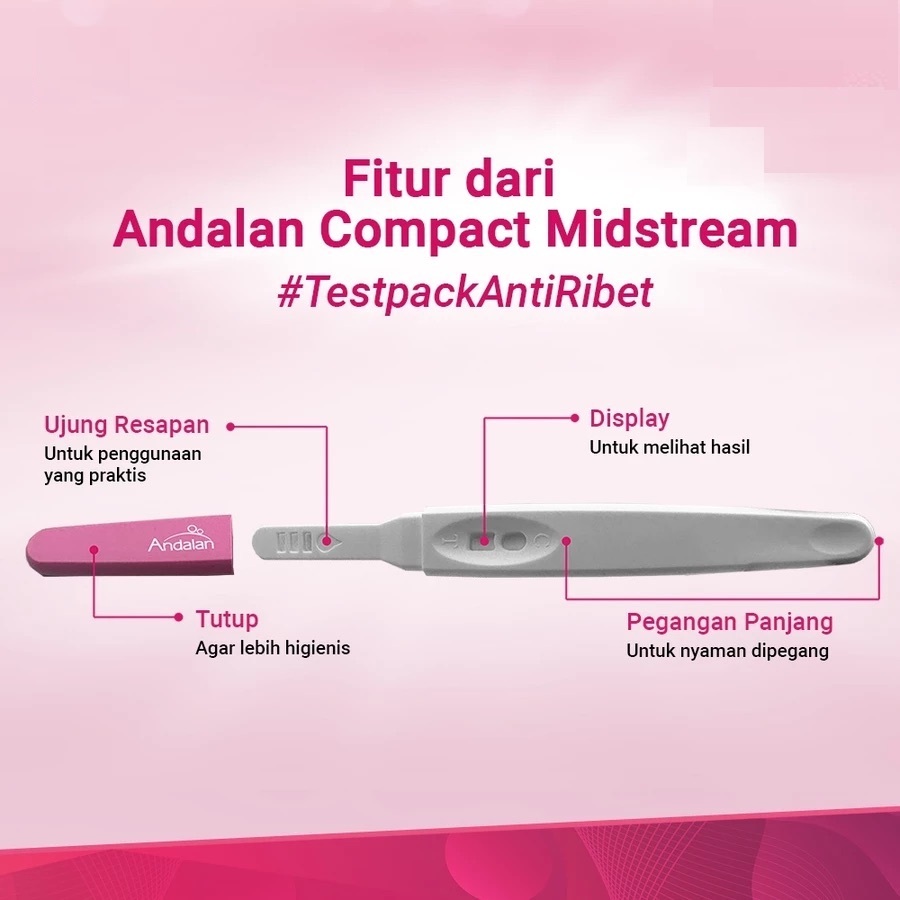 Jual Andalan Pregnancy Test Midstream x 3 | Shopee Indonesia