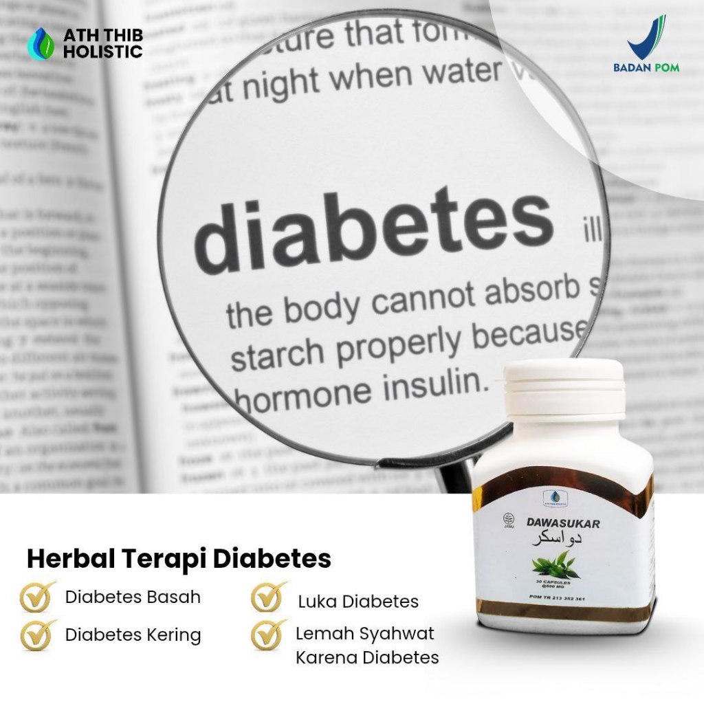 OBAT HERBAL MENGONTROL GULA DARAH DIABETES DAWASUKAR BPOM 100% ORIGINAL.