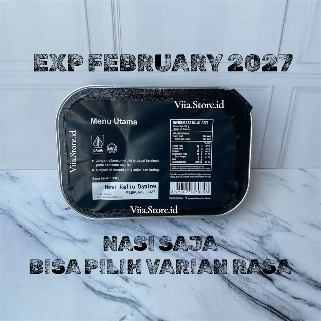 Jual [ NASI SAJA ] EXP FEBRUARY 2027 / Ready Nasi Ransum TNI bisa pilih ...