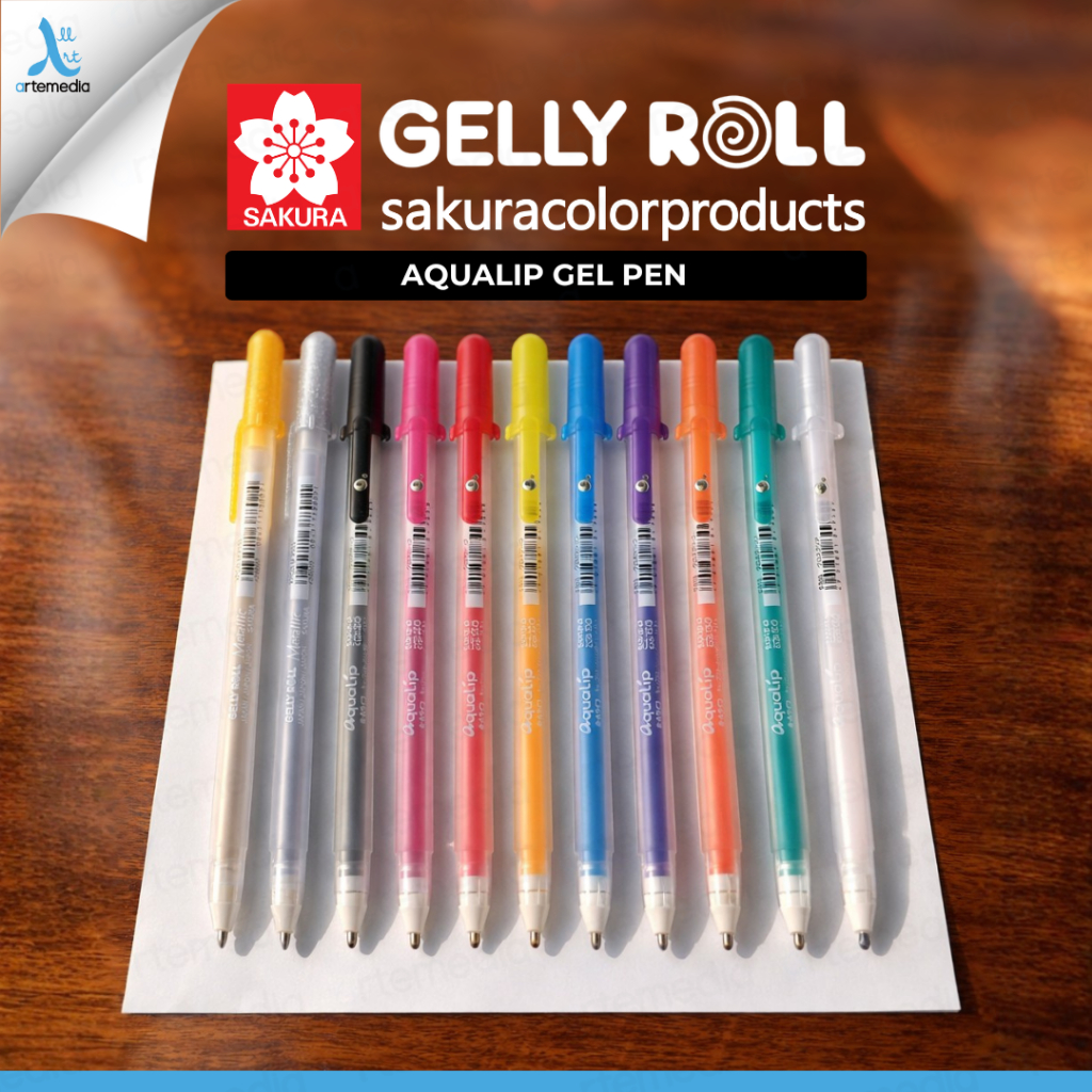 Jual Sakura Gelly Roll Aqualip Gel Pen 3D Ori Jepang – Pulpen Gel Tinta ...