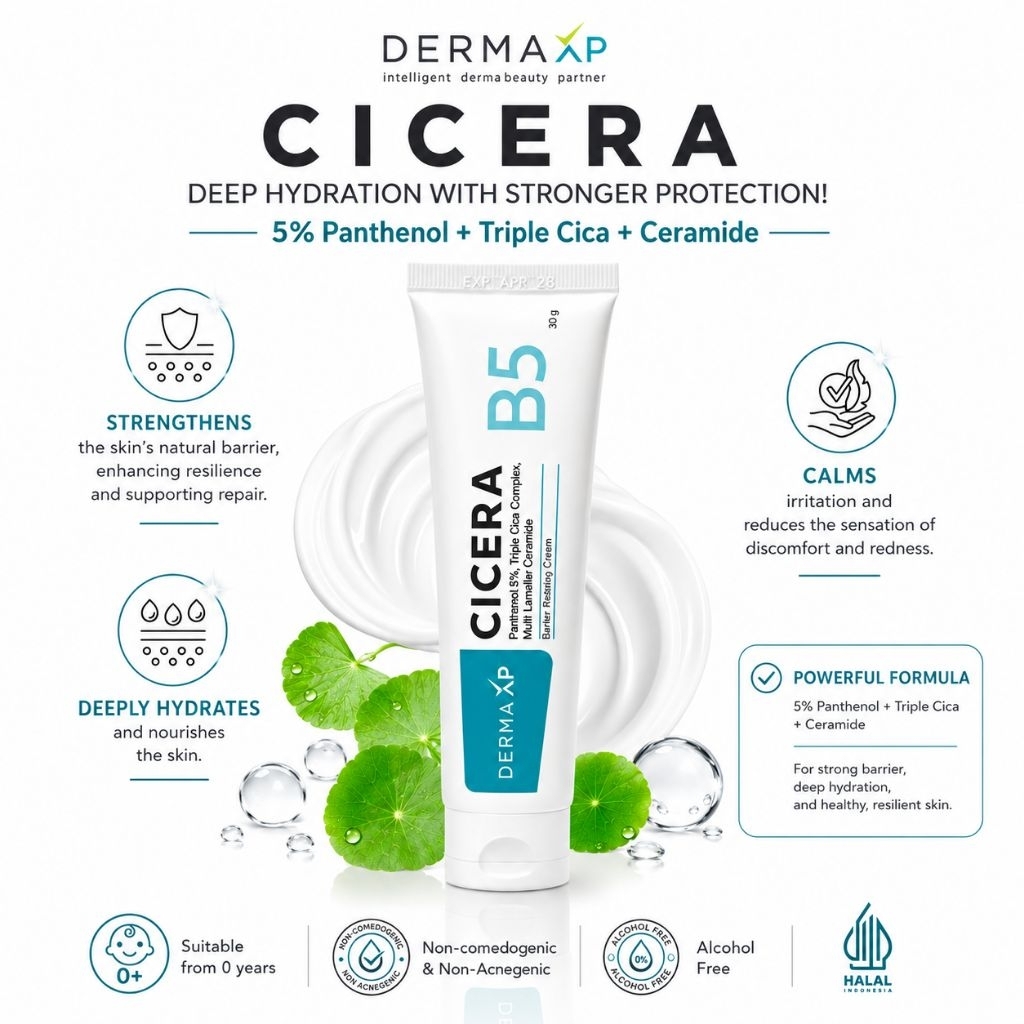 Jual DERMA XP - Cicera B5 Moisturizer Ceramide Melembabkan Kulit ...