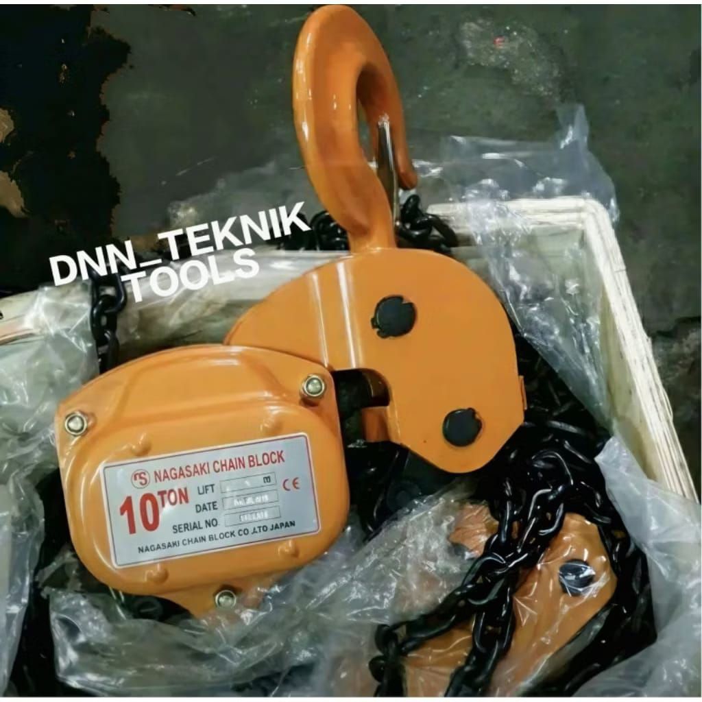 Jual CHAIN BLOCK TAKEL 10 TON X 10 METER NAGASAKI JAPAN | Shopee Indonesia