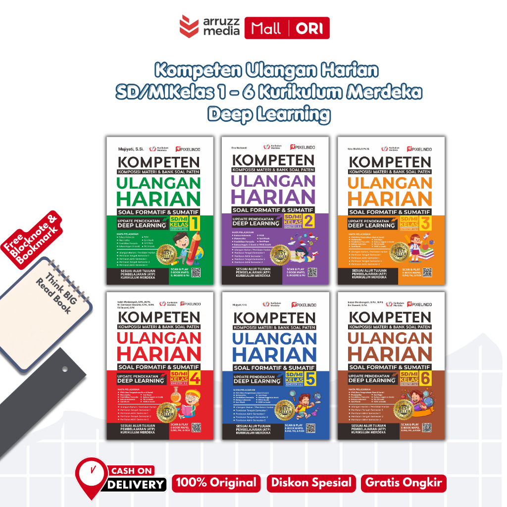 Jual Buku Ulangan Harian Kurikulum Merdeka Kelas 1, 2, 3, 4, 5 & 6 SD ...