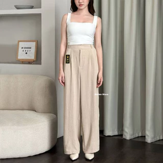 RADEN | Celana Kulot Crinkle Airflow Highwaist Wanita Loose Cullote Pant Jumbo