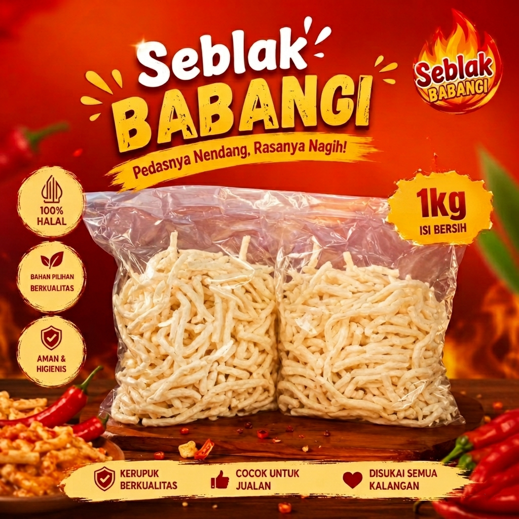 Jual Seblak Cibak Babangi 1kg - Premium, Tanpa Pengawat, 100% Halal ...