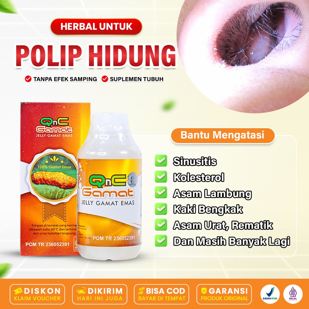 Qnc Jelly Gamat Emas Obat Polip Kolesterol Asam Lambung Kaki Bengkak Asam Urat Rematik Syaraf Kejepit Radang Usus Buntu Batu Ginjal Benjolan Sinusitis Sinus PALING AMPUH Namun Tergantung Kondisi Tubuh