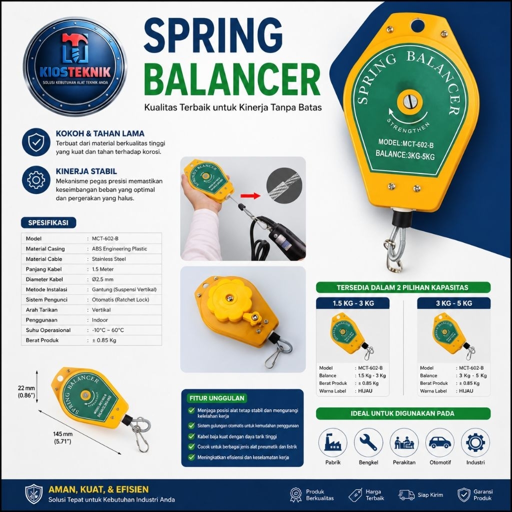 Jual Spring Balancer 1.5KG-3KG / 3KG-5KG | Shopee Indonesia