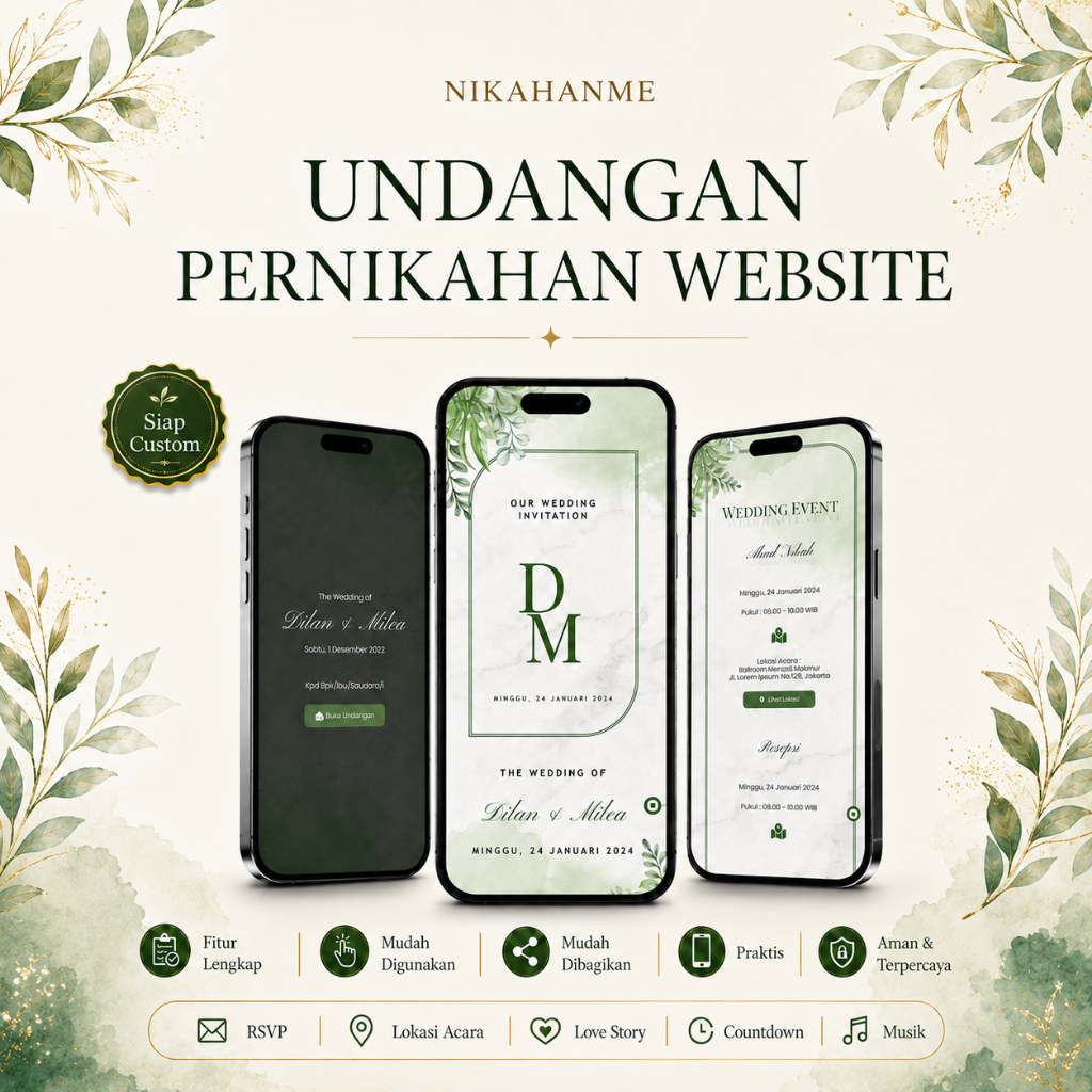 Nikahanme - Undangan Website Digital Pernikahan Terlengkap