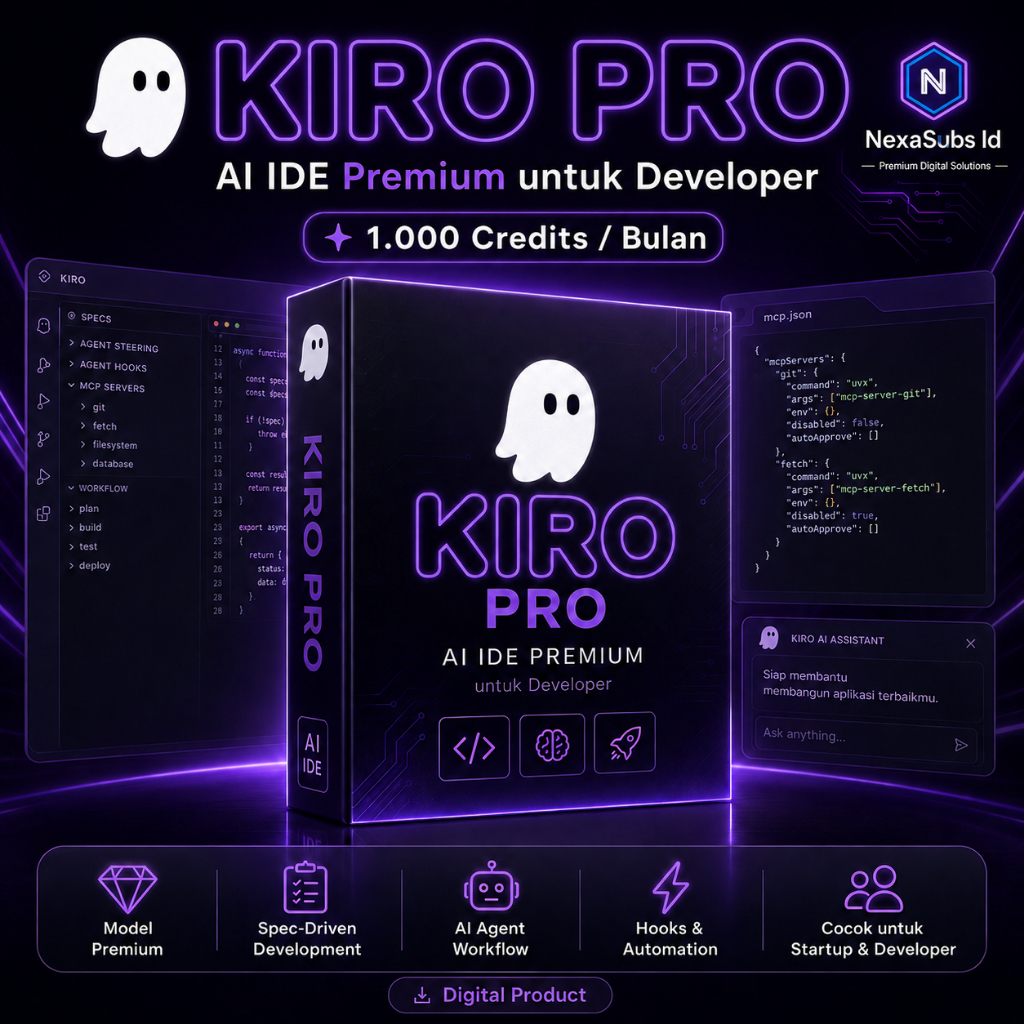 Jual Kiro Pro Plus AI Premium 2.000 Credits Vibe Coding AI Claude Opus ...