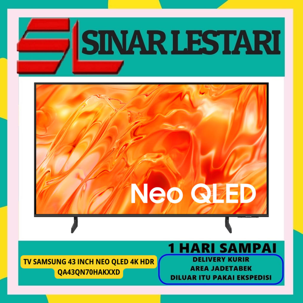 Jual SAMSUNG 43QN70H TV 43 INCH NEO QLED 4K HDR QUANTUM MINI LED AI ...