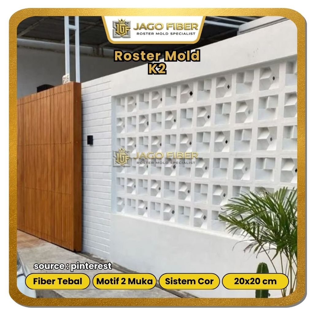 Jual Cetakan Roster Fiber Aneka Motif / Alat Cetak Roster Beton ...