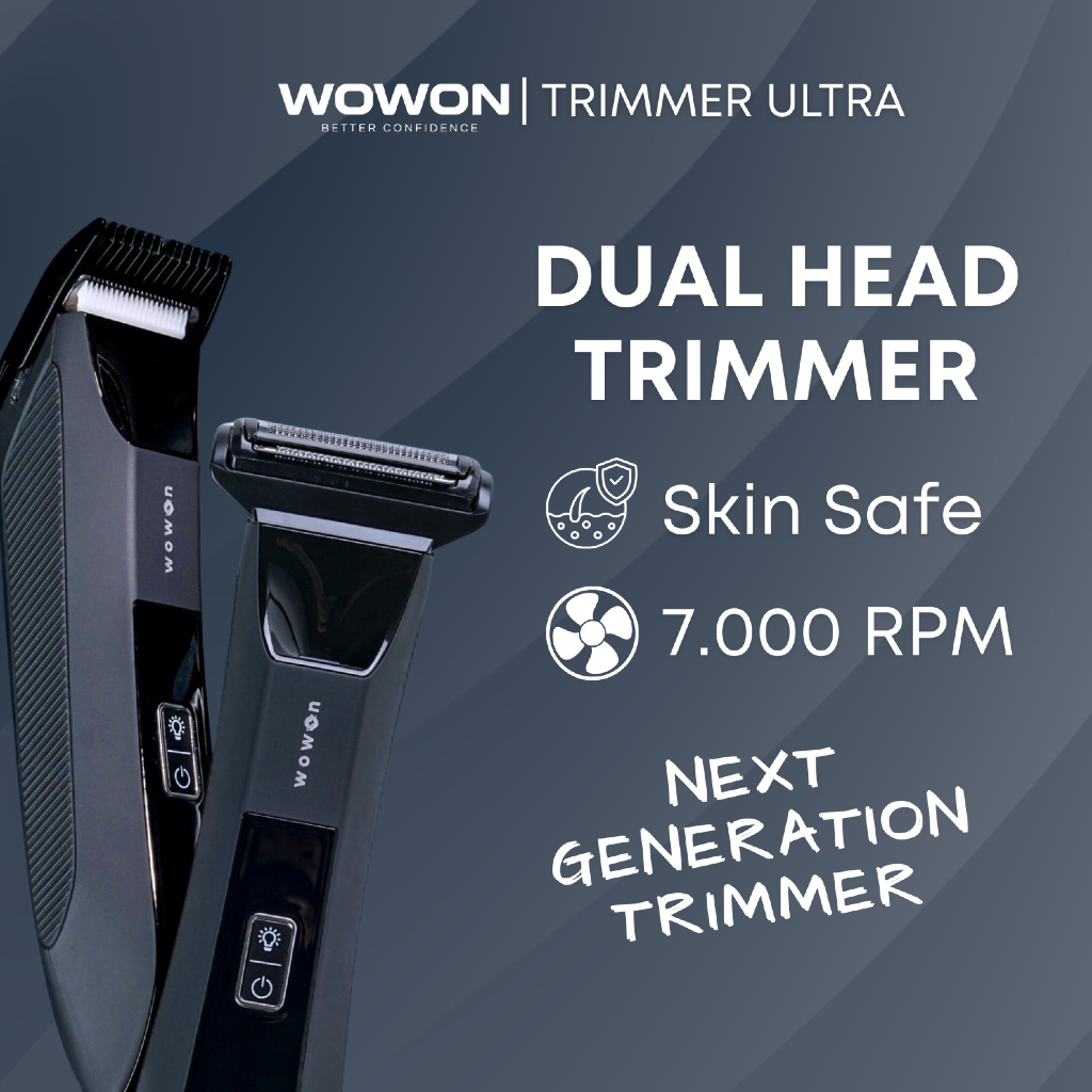 Jual Wowon Body Trimmer Ultra Dual Head Next Generation Skin Safe ...