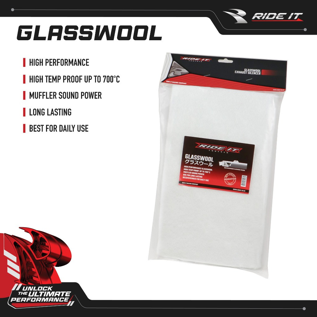 Jual Glasswool Ride IT Racing Original Gasbul Gasswool Peredam Muffler ...