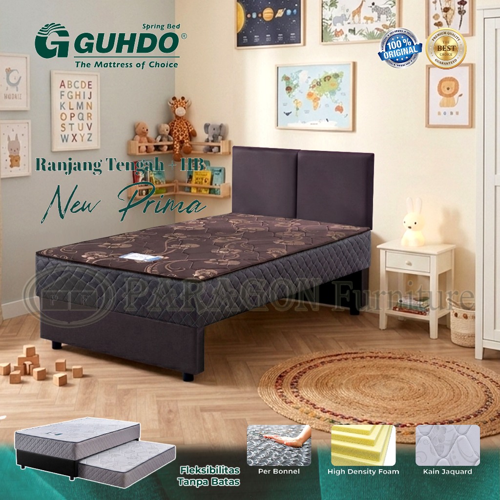 Jual Guhdo Spring bed Ranjang Atas 2in1 New Prima Spinal Spring, HB ...