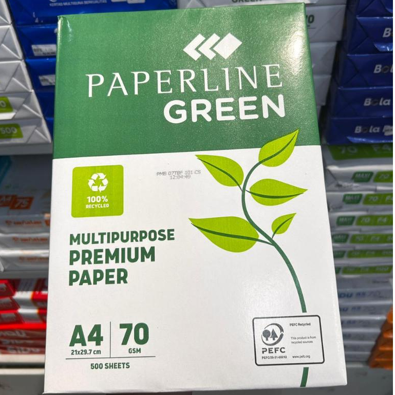 Jual TBMO Kertas HVS A4 70 gr 70 gsm 70gram PAPERLINE GREEN | Shopee ...