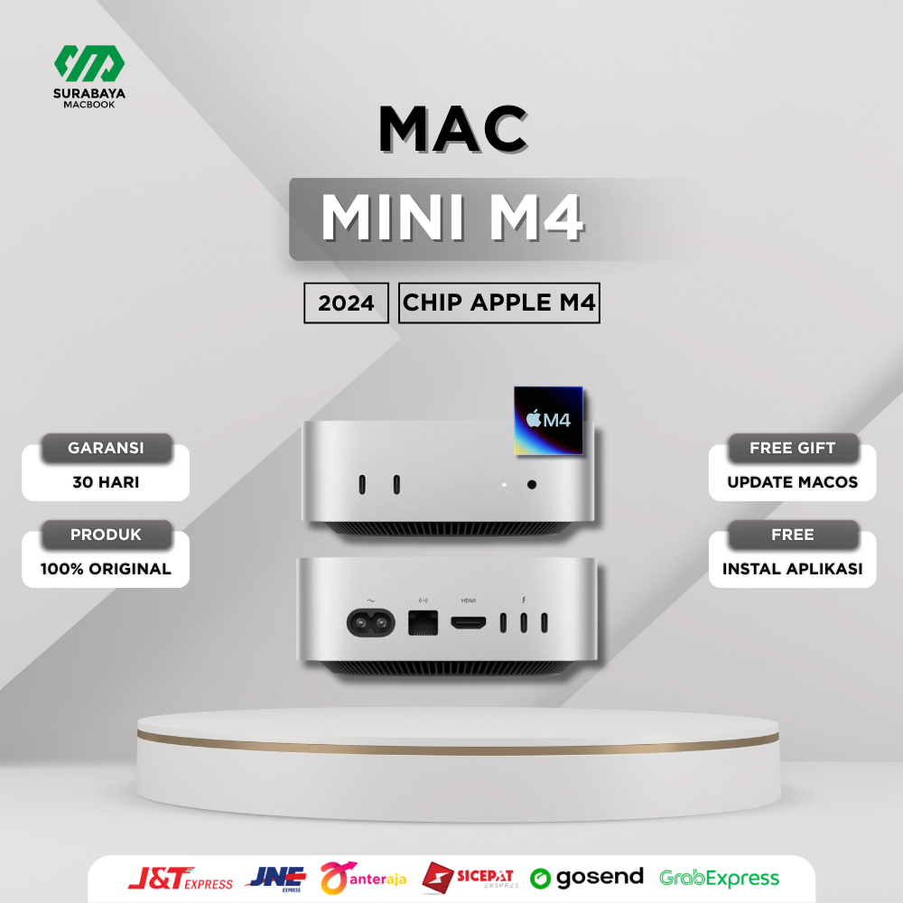 Jual Apple Mac Mini M4 2024 | 10-Core CPU - 10-Core GPU | RAM 16GB ...