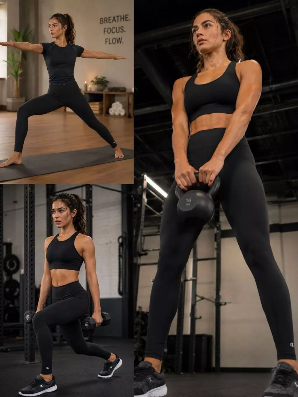 Celana Legging Wanita CH Sport Basic Leggings - 2501
