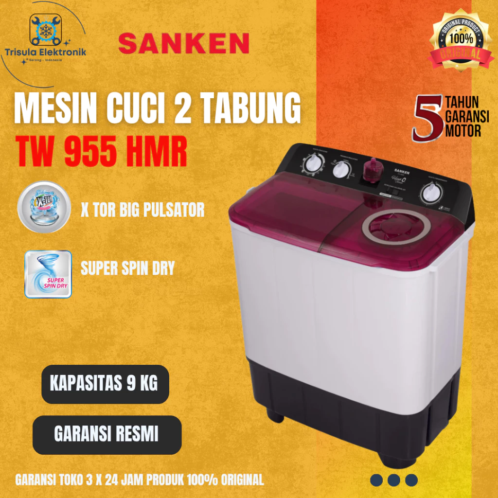 SANKEN-TW955 2 TABUNG 9kg