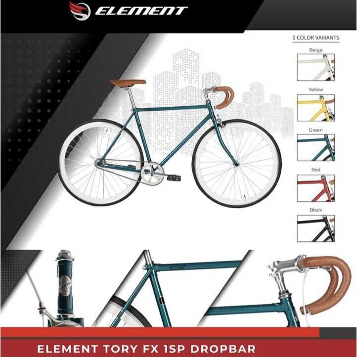 SEPEDA FIXIE DEWASA ELEMENT TORY FX 700x25c / ELEMENT TORY URBAN 700C 515 7SPEED