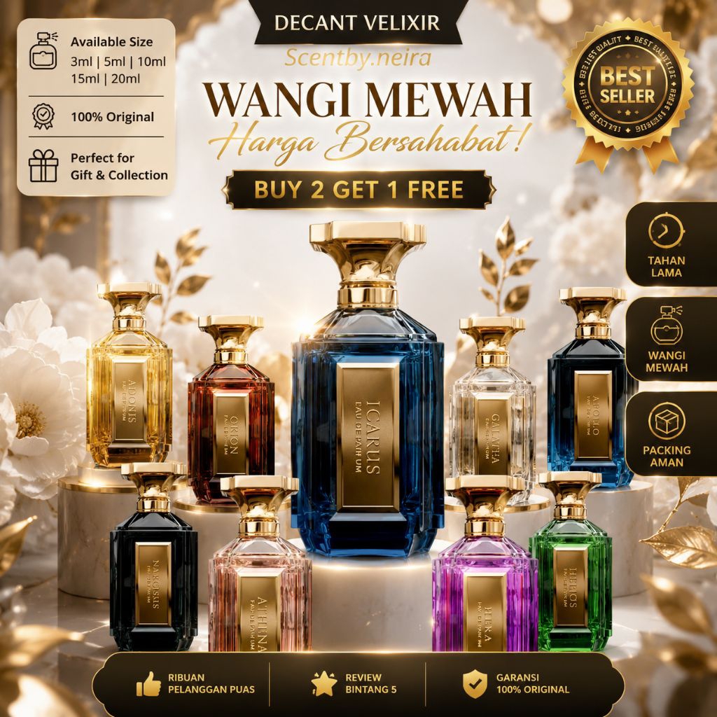 Jual VELIXIR DECANT 100% ORIGINAL SHARE IN JAR 3ml-10ml | Semua Varian ...