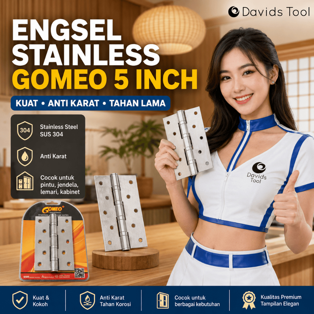 Jual Gomeo Engsel Pintu Jendela Rumah Tebal Kamar Mandi Kayu Stainless ...