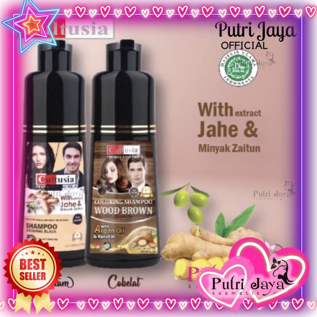 CULTUSIA SHAMPOO ORIGINAL BLACK/BROWN (SHAMPOO UBAN) 160ml
