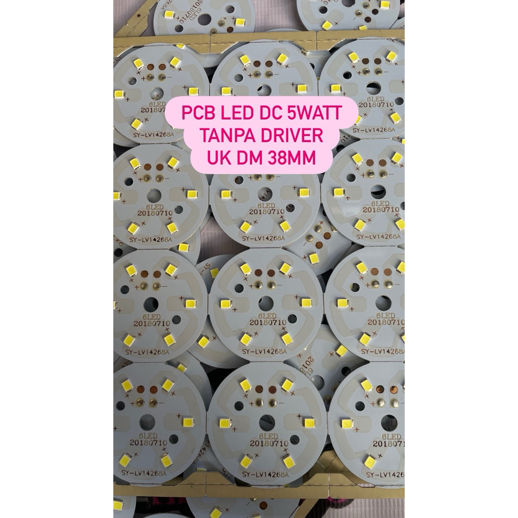 Jual PCB LED DC ON/HIDUP TANPA DRIVER 5WATT | Shopee Indonesia