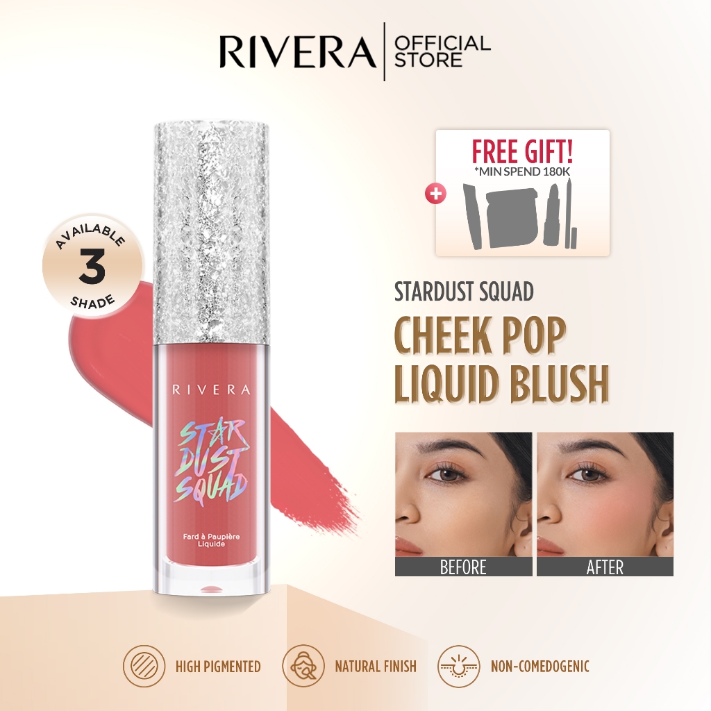 Jual Rivera Stardust Squad Liquid Blush On - Pigmented - Ringan dan ...