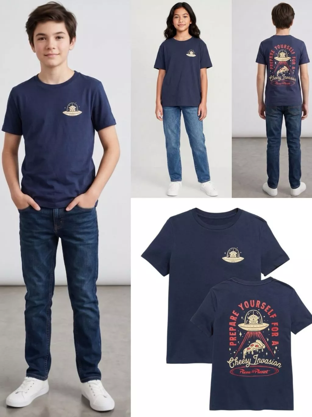 Kaos Lengan Pendek Anak ABG Junior Unisex OLN Toy Story Graphic T-Shirt for Kids - 2514
