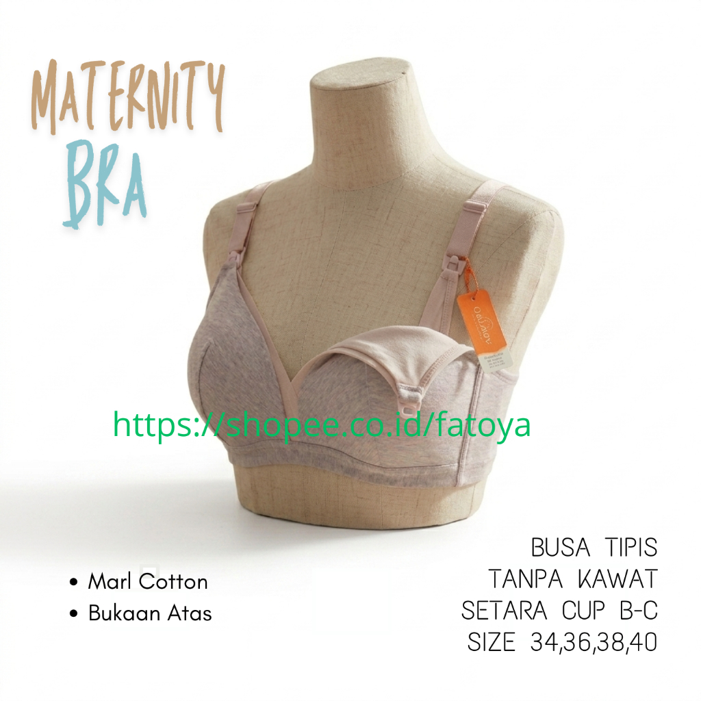 Maternity Bra Menyusui Bukaan Atas Tanpa Kawat FATOYA