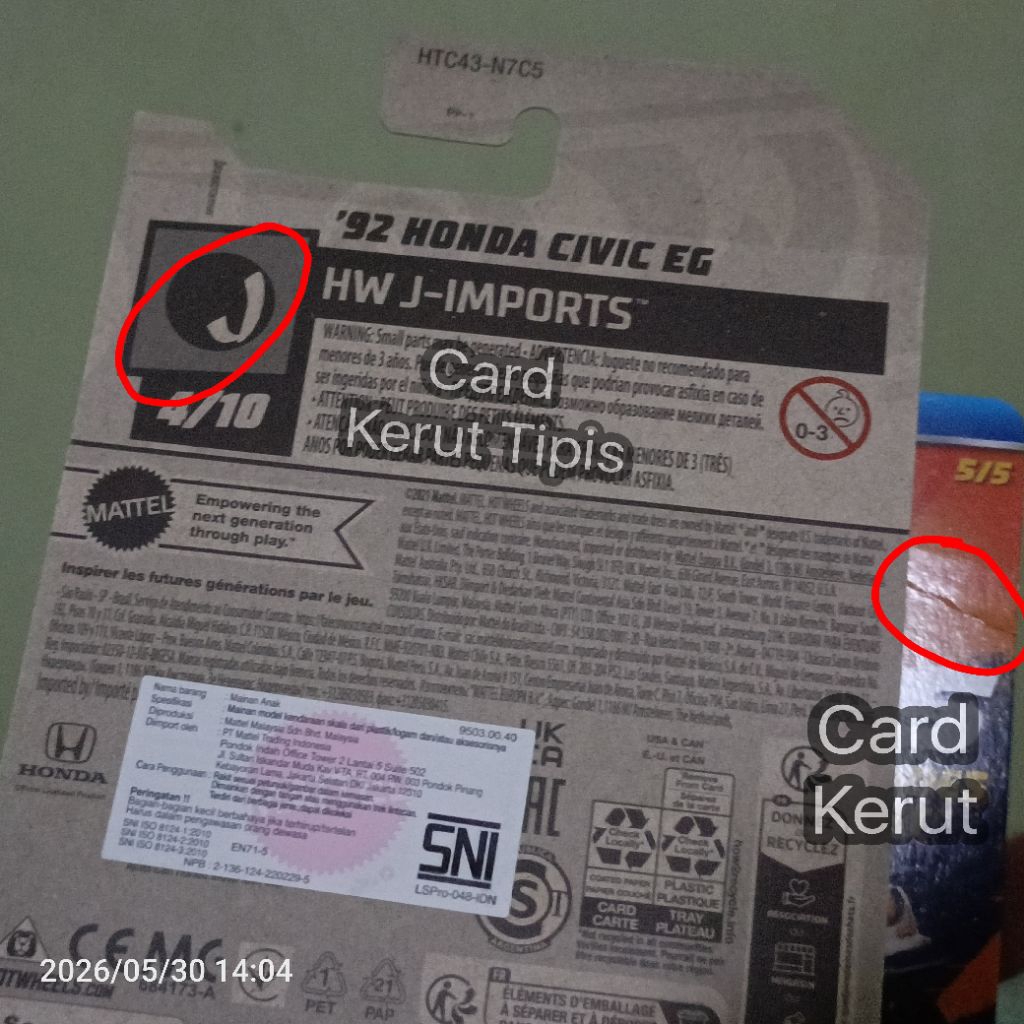 Jual Hot Wheels 92 Honda Civic EG Merah Rilisan Tahun 2024 dan Hummer ...
