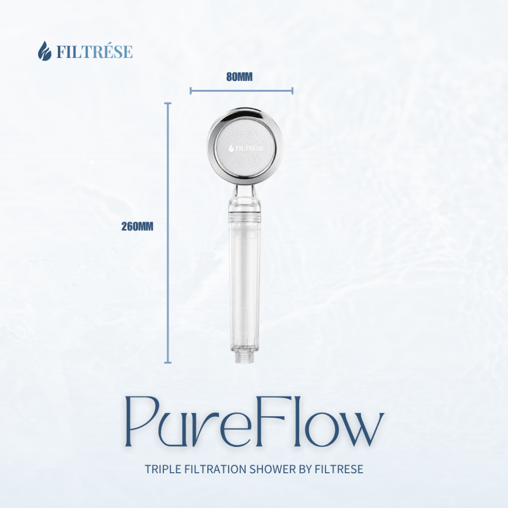 Jual Filtrese PureFlow - Triple Filtration Shower Set/Clean Water ...