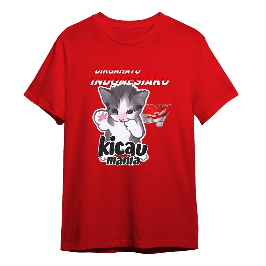 Kaos Kemerdekaan RI 17 Agustus 2026 Family Couple Merah | Kaos HUT RI Dirgahayu Indonesia | Baju Keluarga Anak Dewasa
