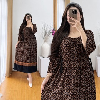 Jual Daster Wanita Rayon Jumbo LD 120 Lengan 3/4 Kancing Depan Busui ...